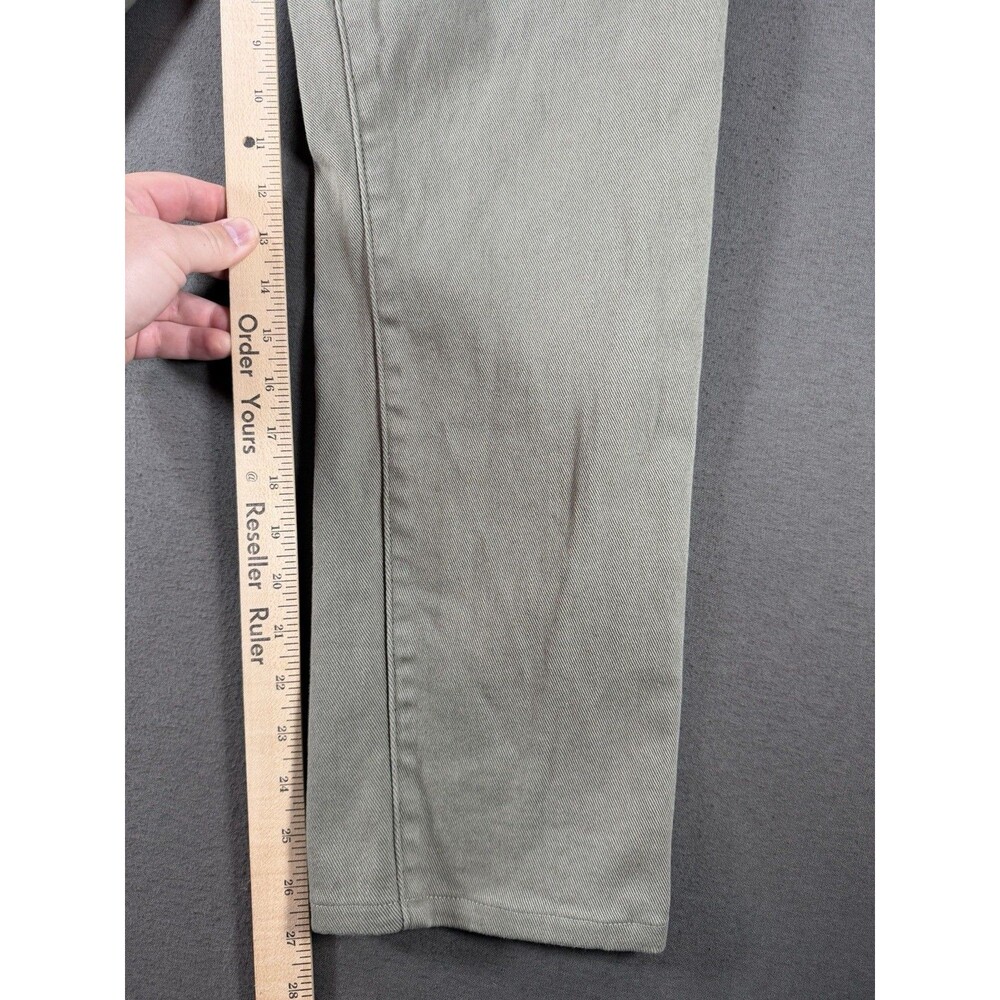 Peter Manning Travel Jeans Mens 36x27 Green Slim Fit Twill Denim NYC Stretch - Picture 8 of 9